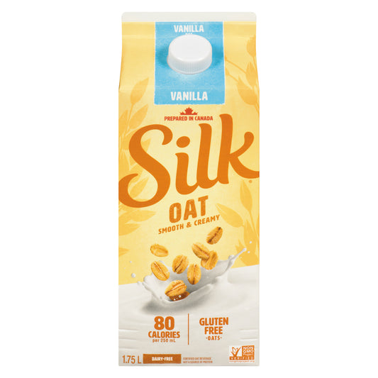 SILK OAT VANILLA DRINK, 6 X 1.75 L