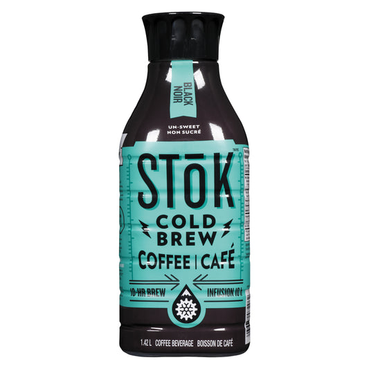 STOK COLD BREW UNSWEETENED COFFEE, 6 X 1.42 L