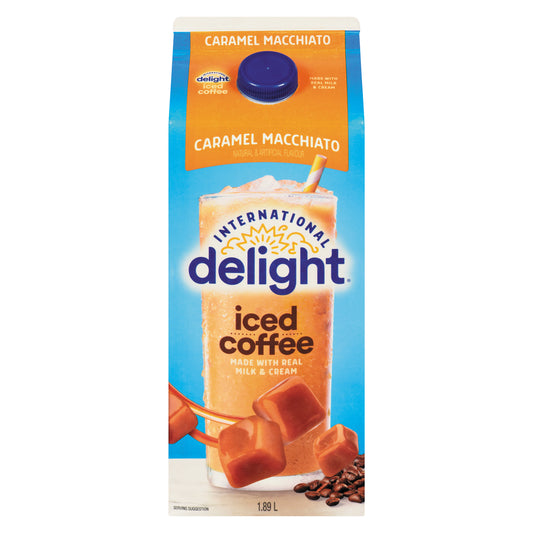 INTERNATIONAL DELIGHT ICED CARAMEL MACCHIATO COFFEE, 6 X 1.89 L