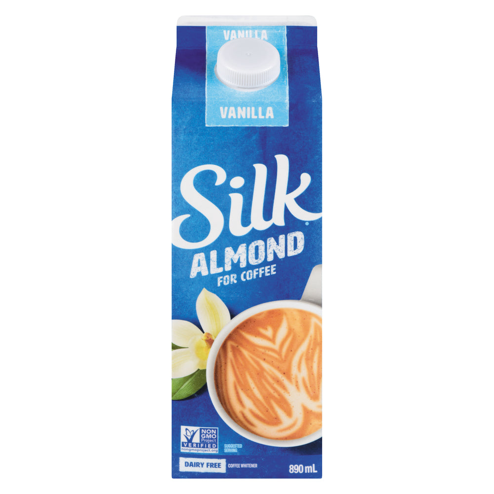 SILK ALMOND VANILLA COFFEE CREAMER, 12 X 890 ML