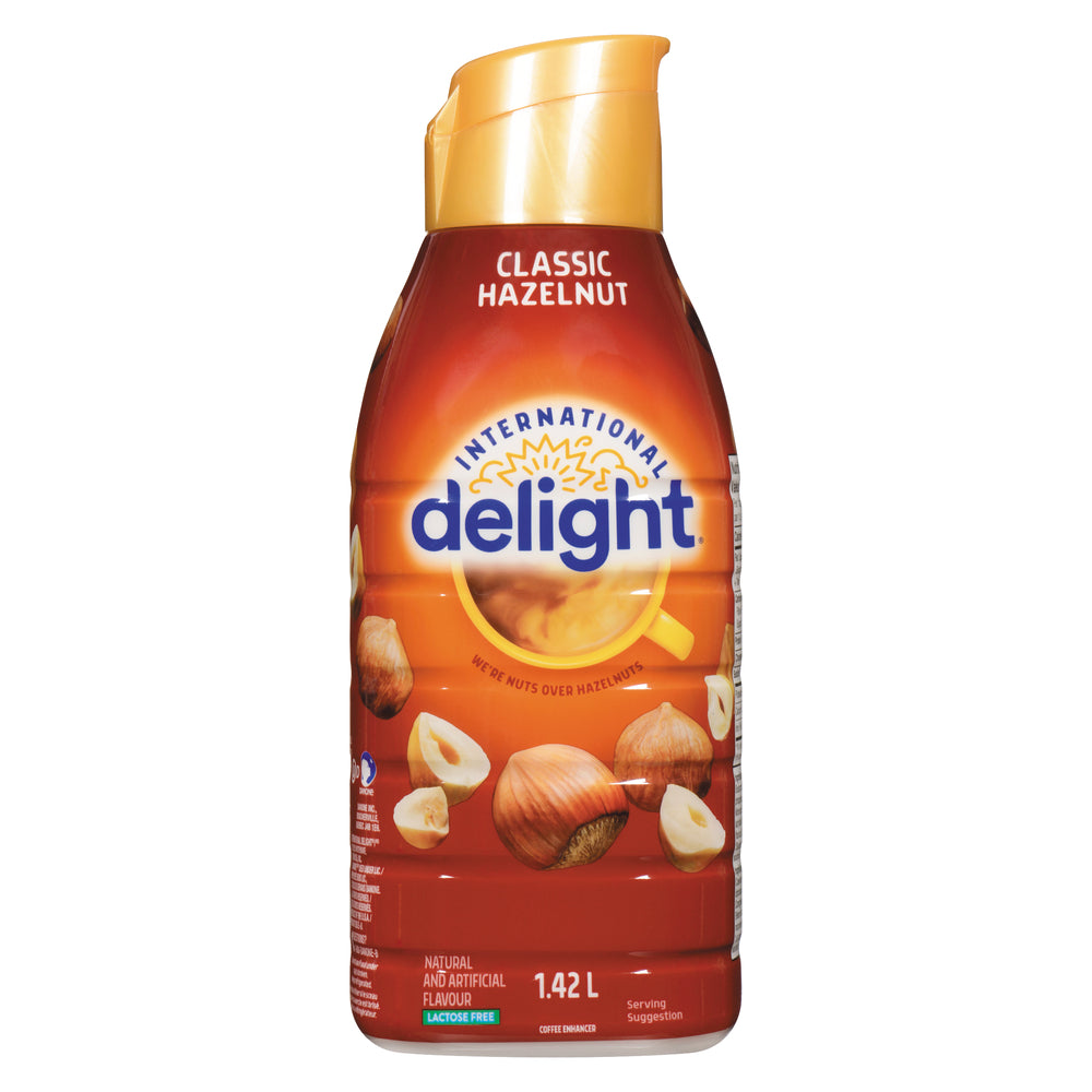 INTERNATIONAL DELIGHT COFFEE HAZELNUT, 6 X 1.42 L