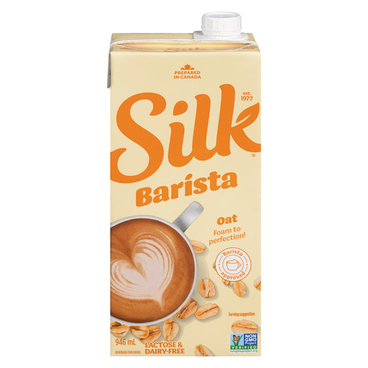 SILK OAT BARISTA ORIGINAL BEVERAGE, 6 X 946 ML