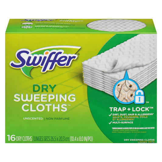 SWIFFER WET CLOTHS REFILL, 12 X 16 UN