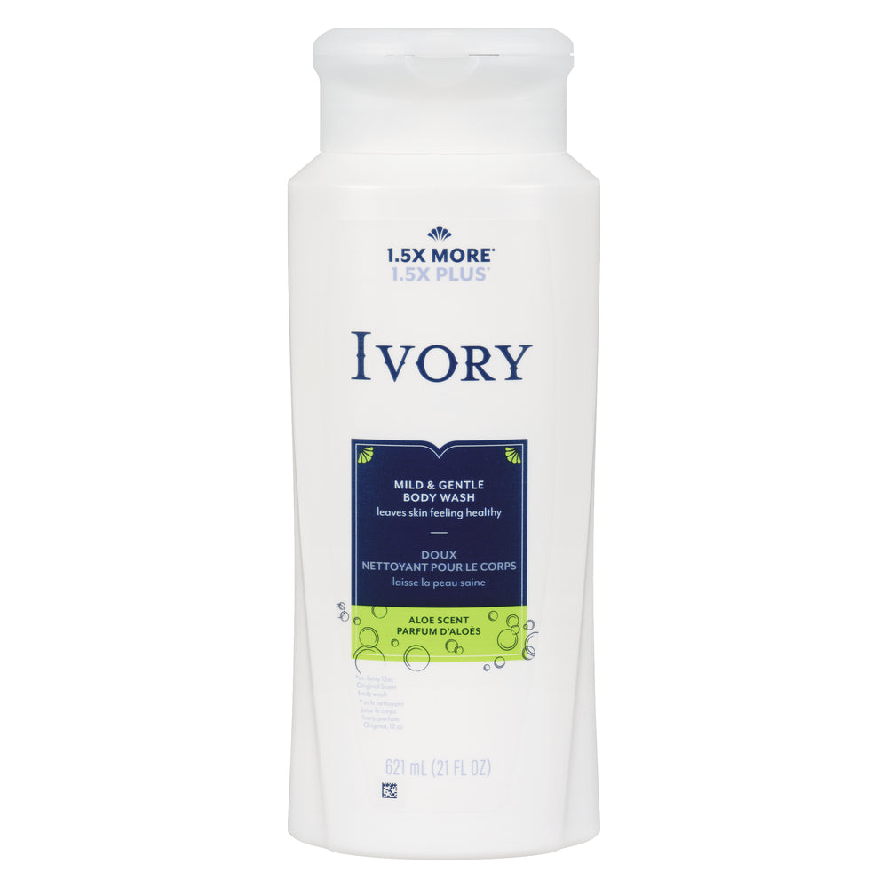 IVORY ALOE BODY WASH, 4 X 621 ML