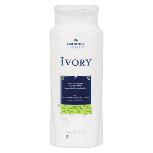 IVORY ALOE BODY WASH, 4 X 621 ML