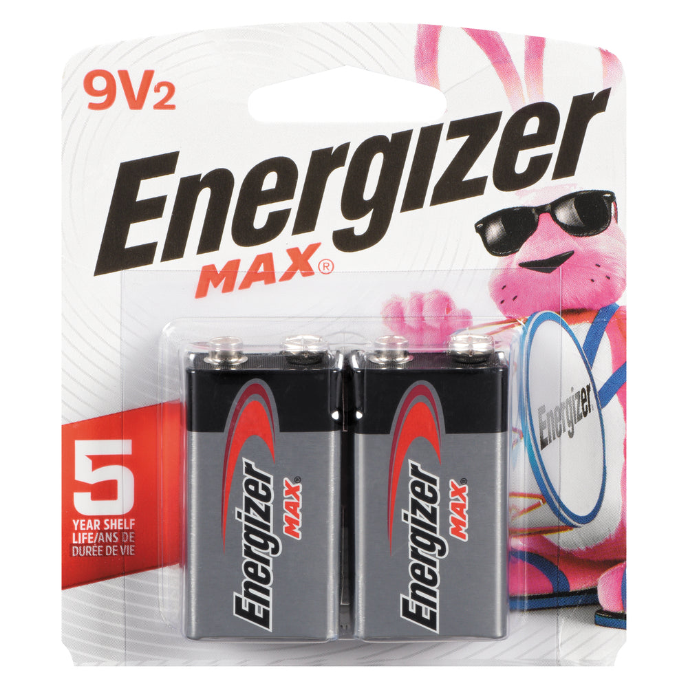ENERGIZER MAX 9V2 BATTERIES, 12 X 2 UN