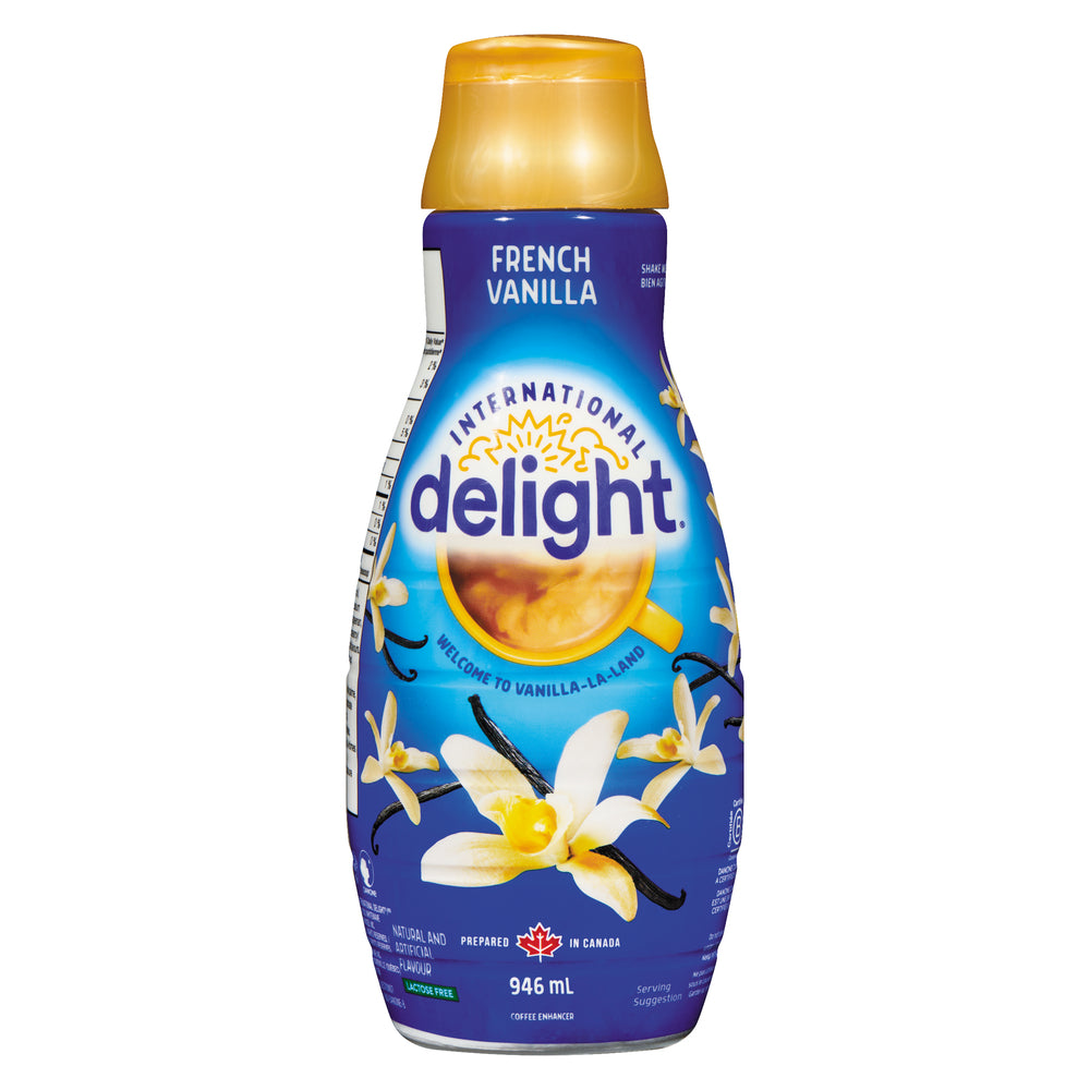 INTERNATIONAL DELIGHT COFFEE VANILLA FRENCH, 6 X 946 ML