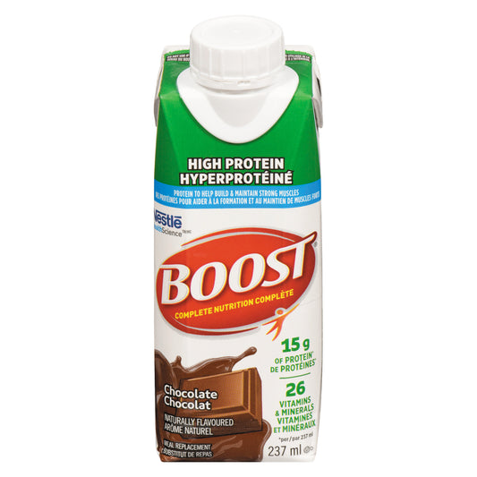 NESTLE BOOST HIGH PROTEIN CHOCOLATE, 24 X 237 ML
