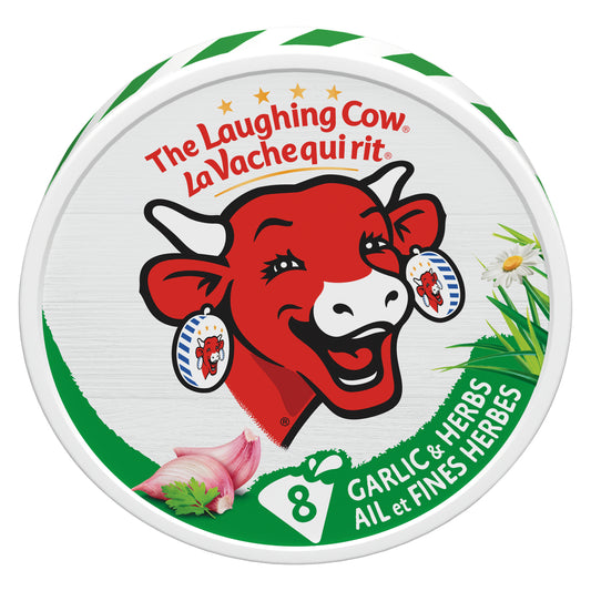VACHE QUI RIT CHEESE WITH GARLIC & HERBS, 18 X 133 G