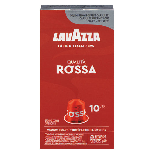 LAVAZZA QUALITA ROSSA COFFEE, 10 X 57 G