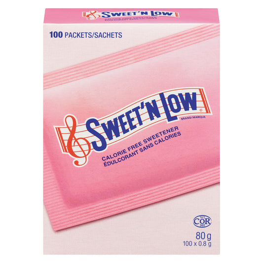 SWEET'N LOW 100 PACKETS, 12 X 100 UN