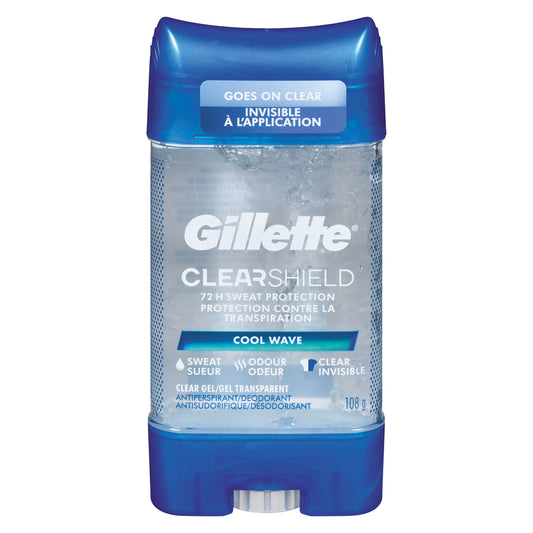 GILLETTE DEODORANT GEL COOL WAVE, 3 X 108 G