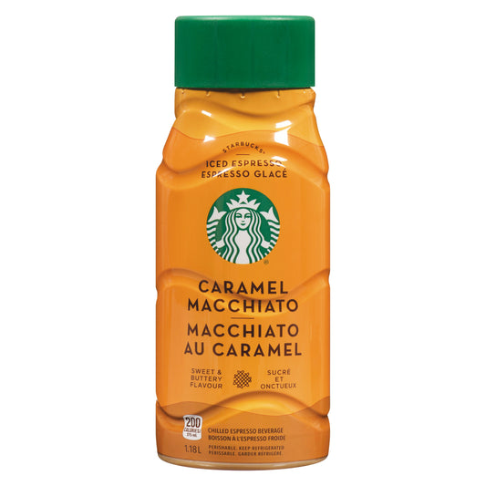 STARBUCKS ICED COFFEE CARAMEL MACCHIATO, 8 X 1.18 L