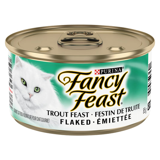 FANCFEST CAT FOOD TROUT FLAKE, 24 X 85 G