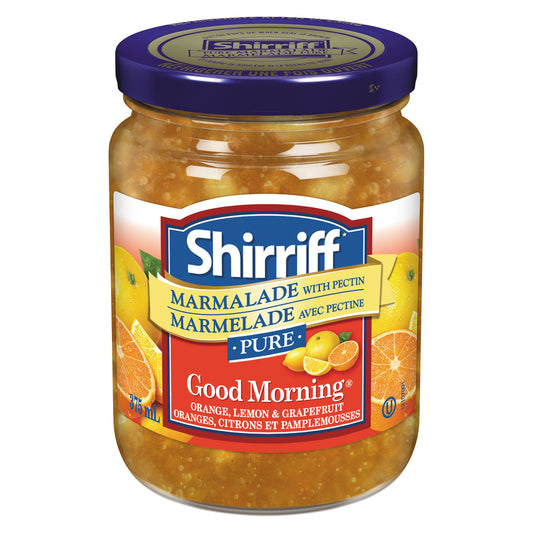 SHIRRIFF THREE FRUITS MARMALADE, 12 X 375 ML