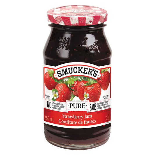 SMUCKERS STRAWBERRY SPREAD, 12 X 250 ML