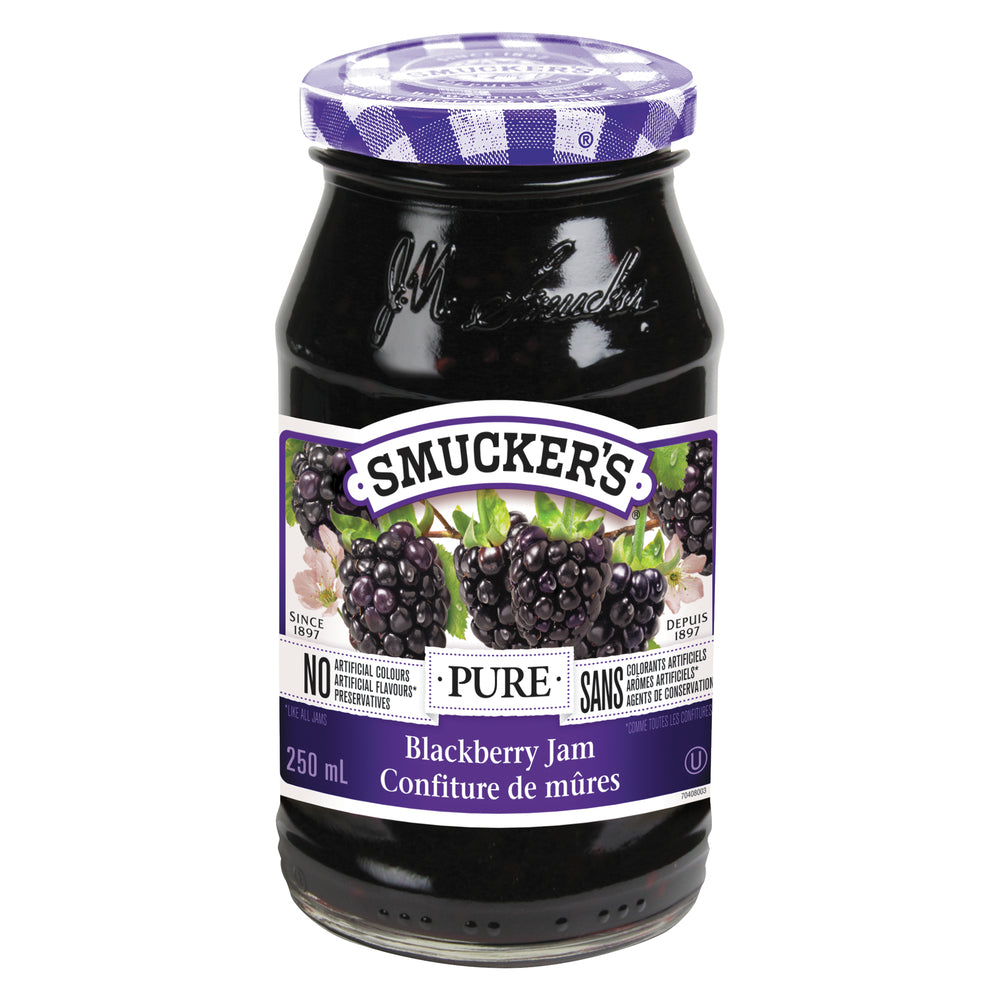 SMUCKERS BLACKBERRY JAM, 12 X 250 ML