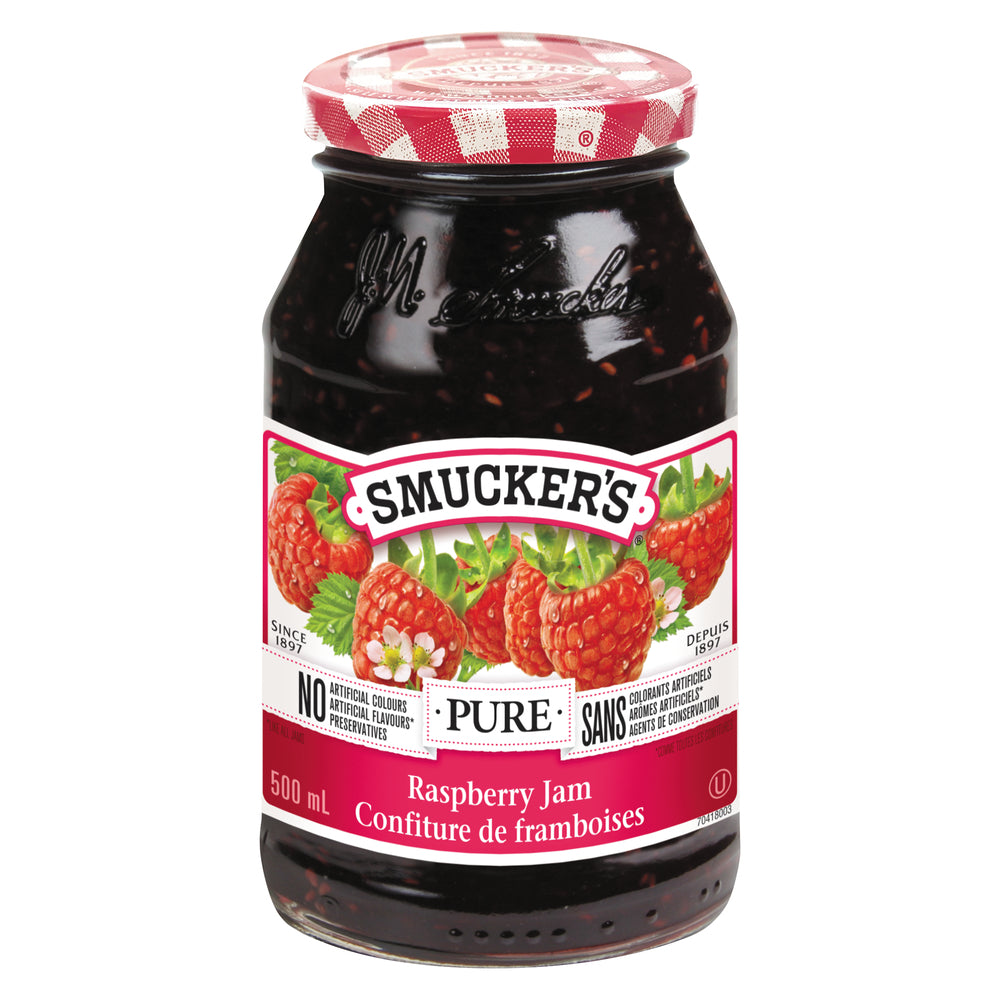SMUCKERS RASPBERRY JAM, 12 X 500 ML