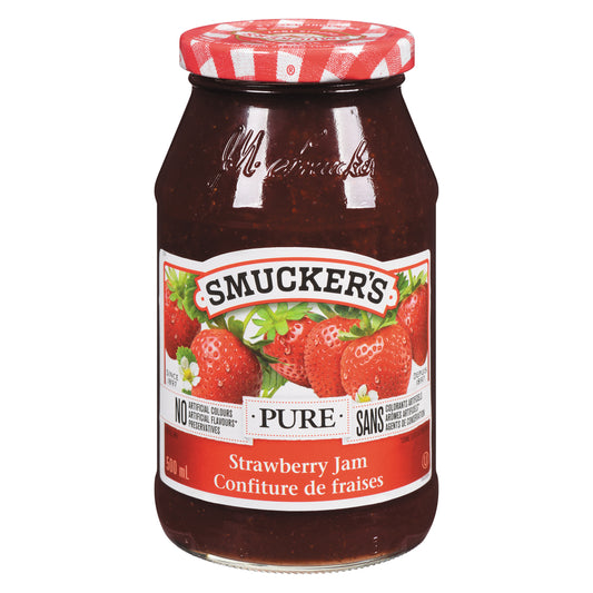 SMUCKERS STRAWBERRY JAM, 12 X 500 ML