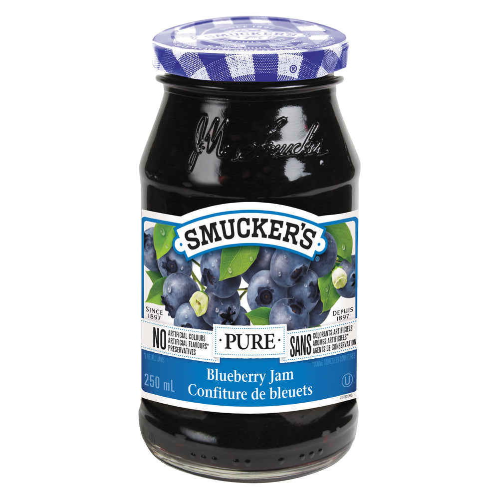 SMUCKERS BLUEBERRY SPREAD, 12 X 250 ML