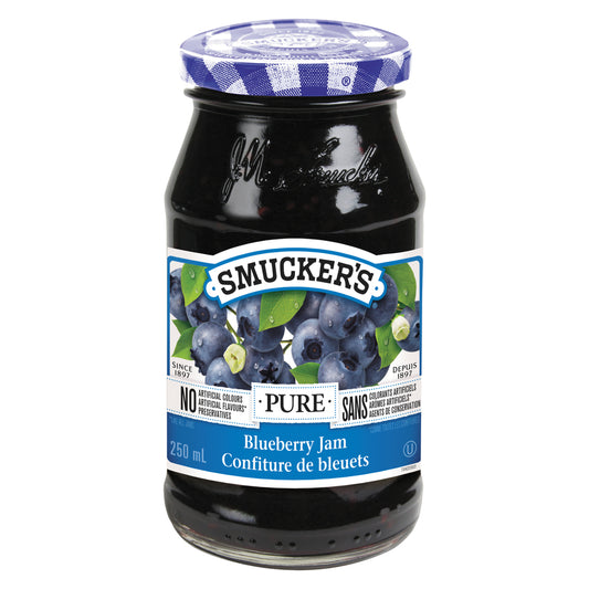 SMUCKERS BLUEBERRY SPREAD, 12 X 250 ML
