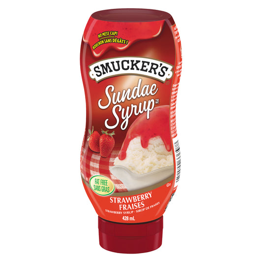 SMUCKERS STRAWBERRY TOPPING, 12 X 428 ML