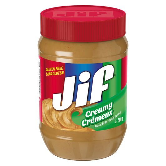 JIF CREAMY PEANUT BUTTER, 12 X 500 G
