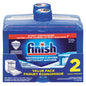 FINISH DUAL ACTION FORMULA DISHWASHER CLEANER, 4 X 2 X 250 ML