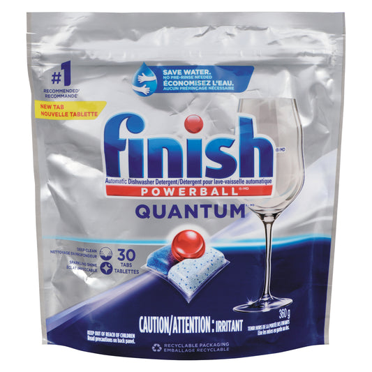 FINISH DETERGENT POWBALL QUANTUM, 7 X 30 UN