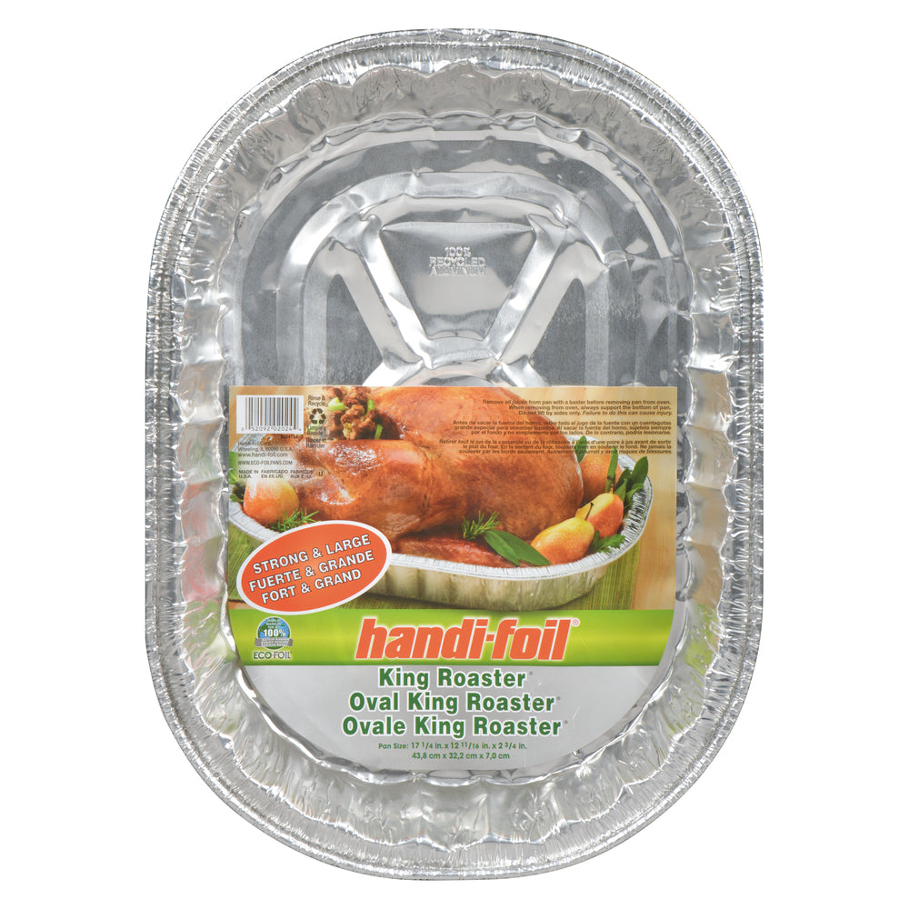 HANDFOIL LARGE OVAL ROASTING PAN, 16 X 1 UN