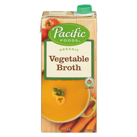 PACIFOOD ORGANIC VEGETABLE BOUILLON, 12 X 1 L