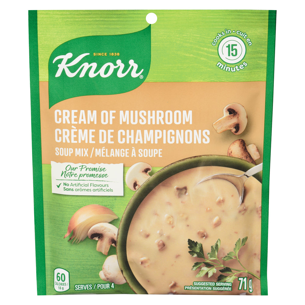 KNORR CREAM OF MUSHROOM SOUP, 12 X 71 G