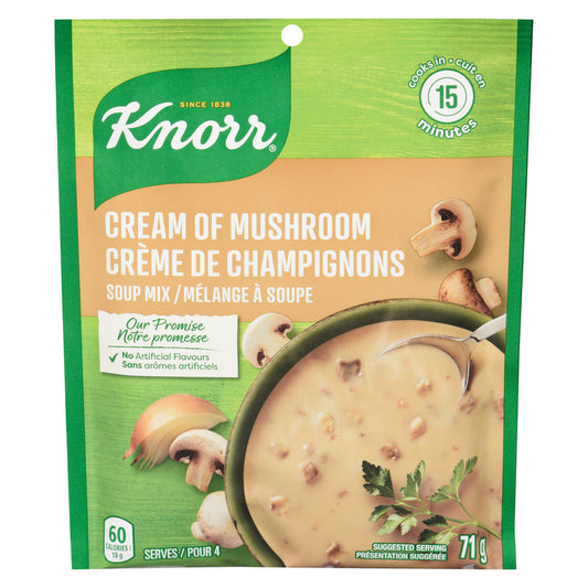 KNORR CREAM OF MUSHROOM SOUP, 12 X 71 G