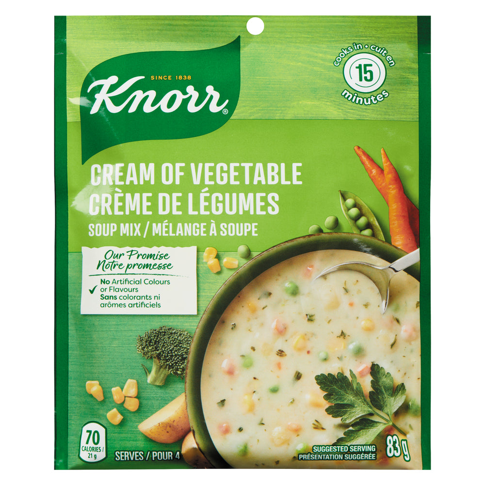 KNORR CREAM OF VEGETABLE SOUP, 12 X 83 G