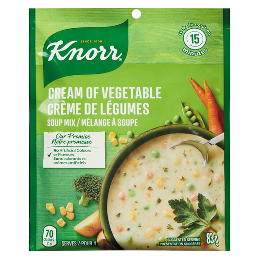KNORR CREAM OF VEGETABLE SOUP, 12 X 83 G