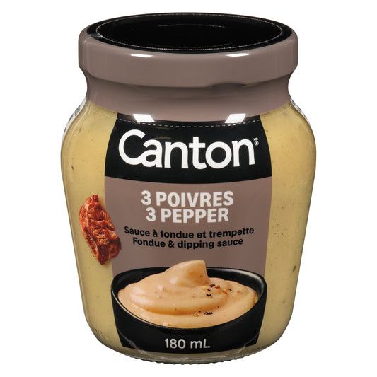 CANTON 3 PEPPERS SAUCE, 12 X 180 ML