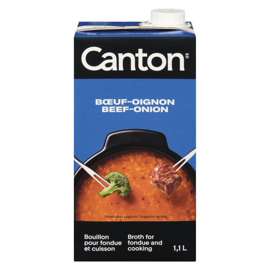 CANTON BEEF-ONION FONDUE BROTH, 12 X 1.1 L