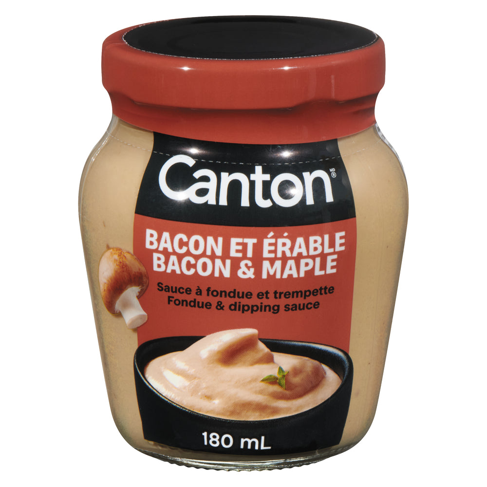 CANTON BACON MAPLE FONDUE SAUCE, 12 X 180 ML
