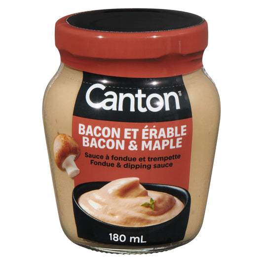 CANTON BACON MAPLE FONDUE SAUCE, 12 X 180 ML