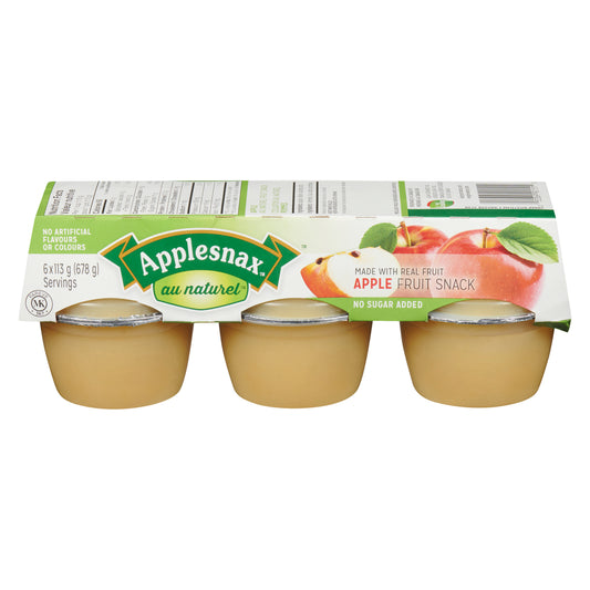 APPLESNAX FRESH APPLE COMPOTE GLUTEN-FREE, 12 X 6 X 113 G