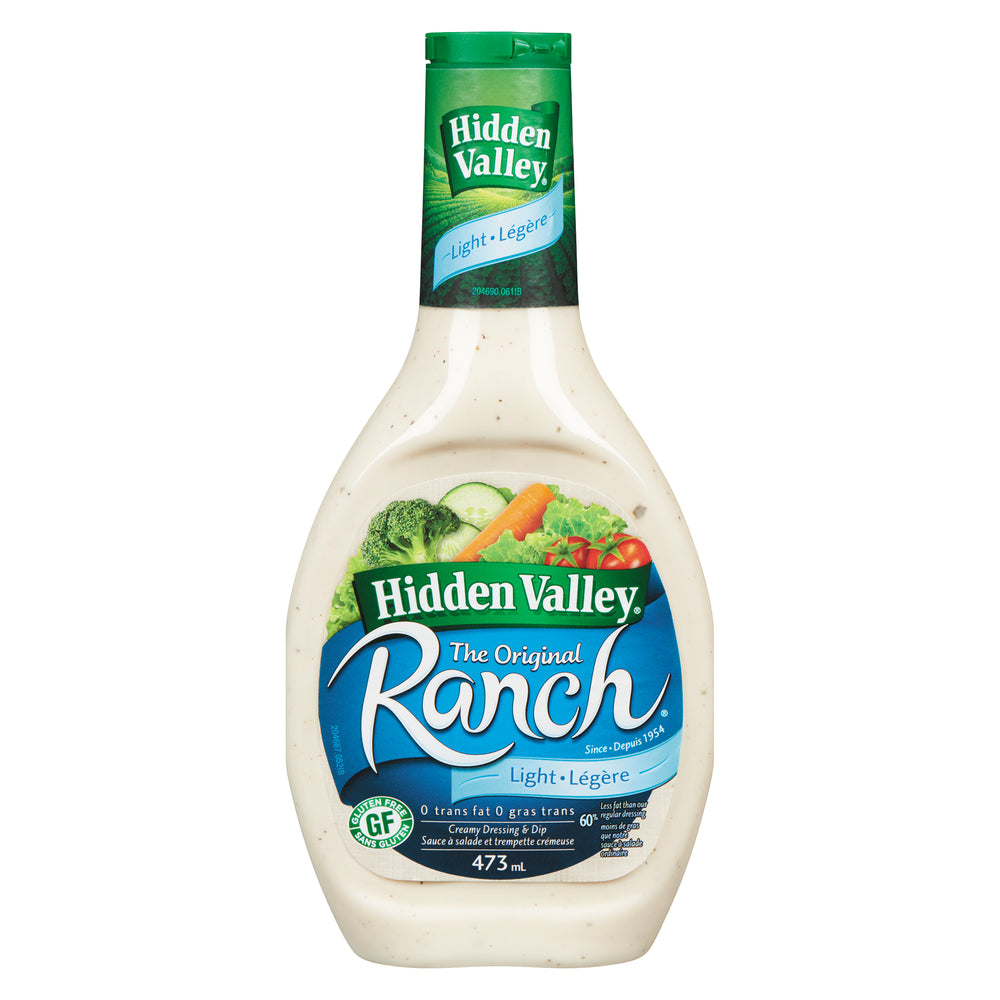 HIDVALL LIGHT RANCH VINAIGRETTE, 6 X 473 ML