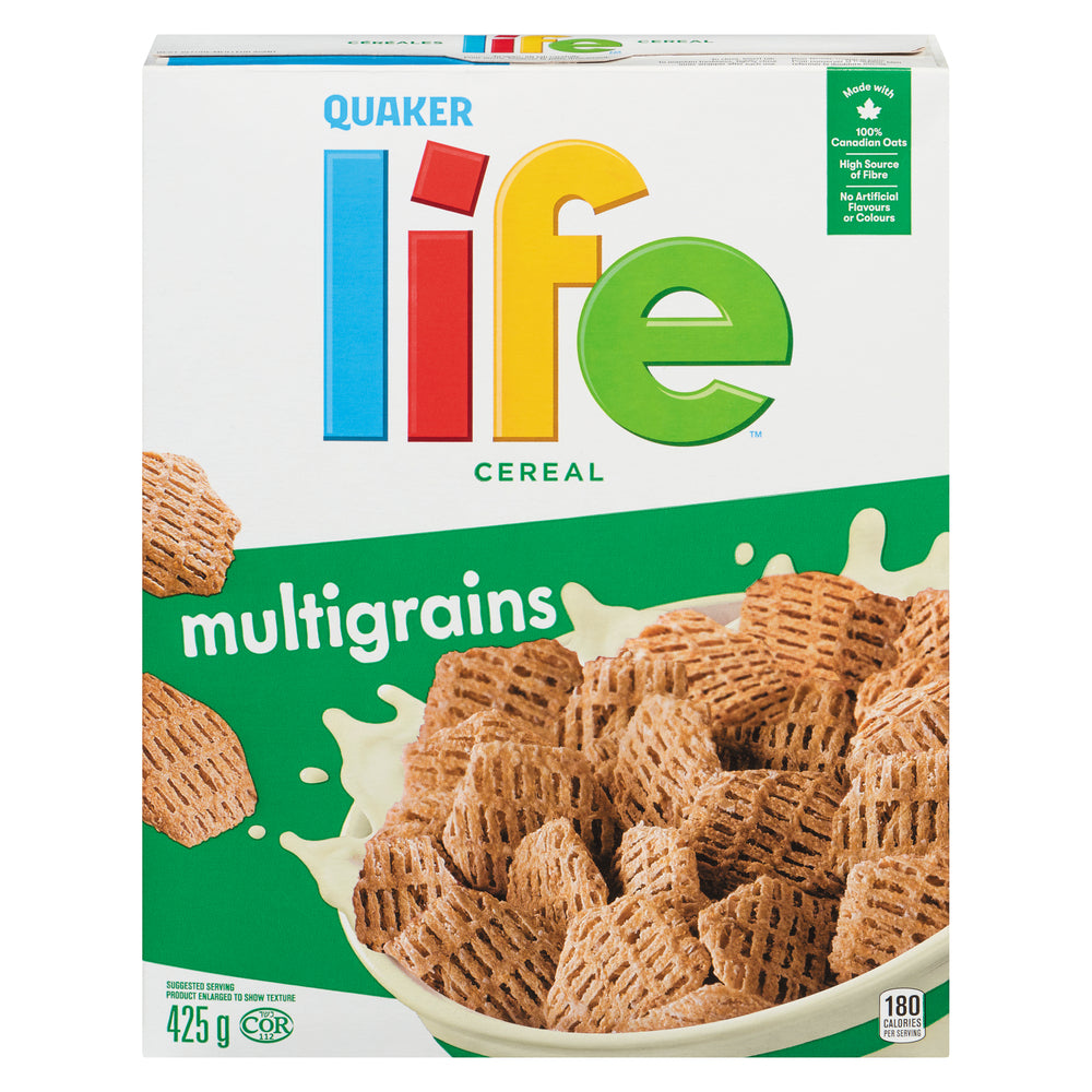 QUAKER CEREAL LIFE MULTIGRAINS, 12 X 425 G