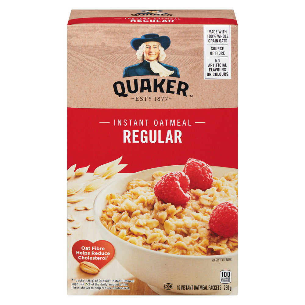 QUAKER REGULAR OATMEAL, 12 X 280 G