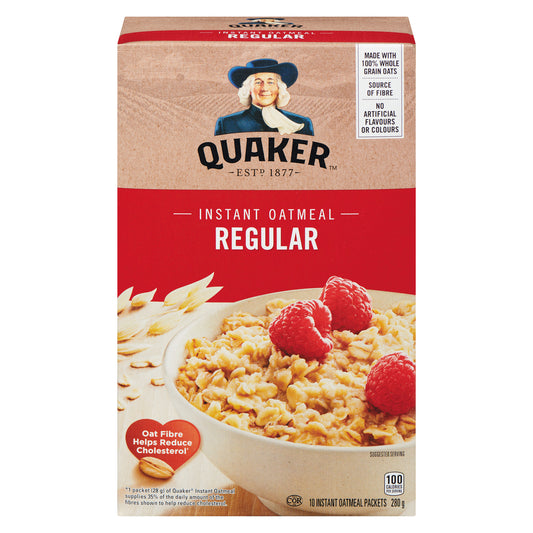 QUAKER REGULAR OATMEAL, 12 X 280 G