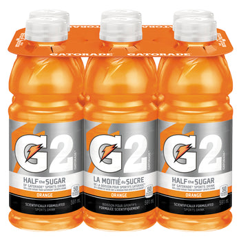 GATORADE, G2 ORANGE SPORTS DRINK, 4 X 6 X 591 ML