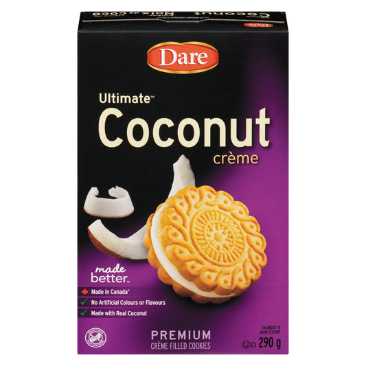 DARE ULTIMATE COCONUT CREME COOKIES, 12 X 290 G