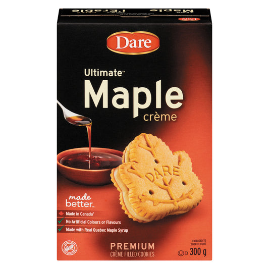 DARE ULTIMATE MAPLE CREME COOKIES, 12 X 300 G