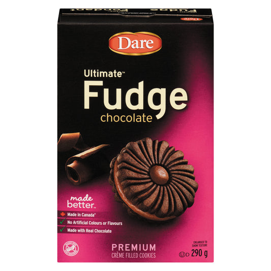DARE ULTIMATE FUDGE CREME COOKIES, 12 X 290 G