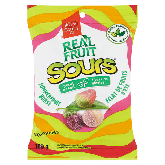 DARE REALFRUIT SOUR SUMMERFRUIT BURST, 9 X 180 G