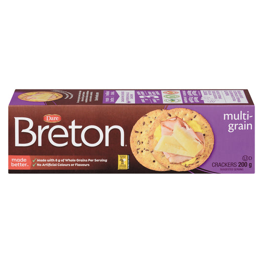 DARE MULTIGRAIN BRETON CRACKERS, 12 X 200 G